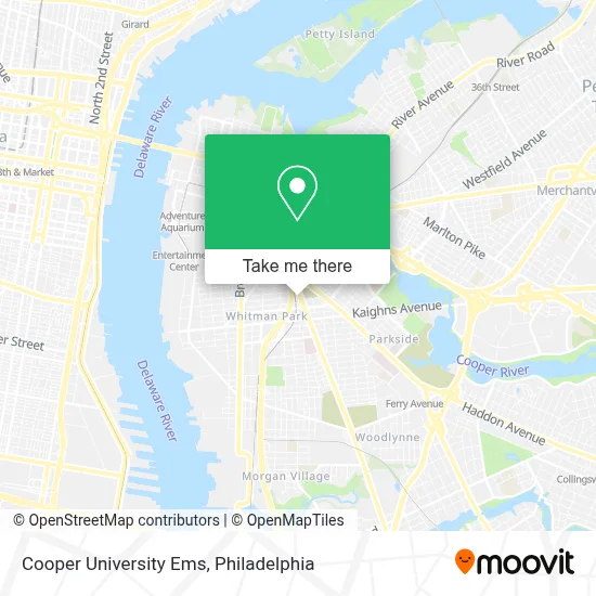 Cooper University Ems map