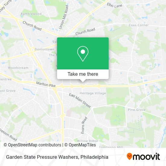 Garden State Pressure Washers map