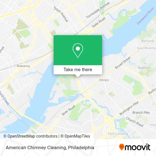 American Chimney Cleaning map