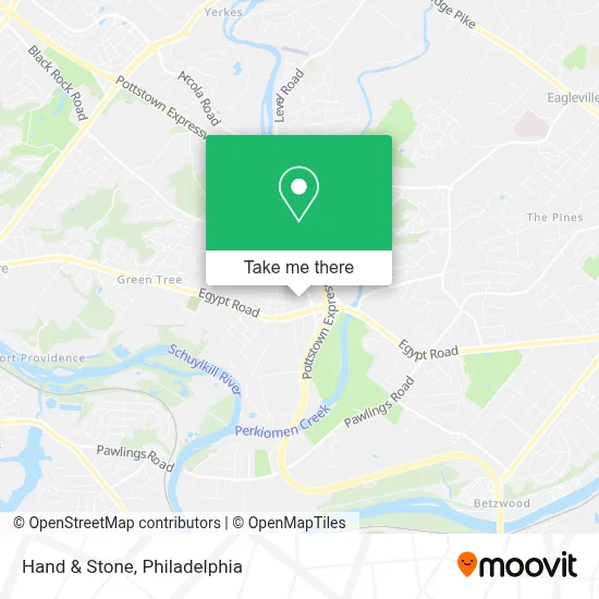 Hand & Stone map