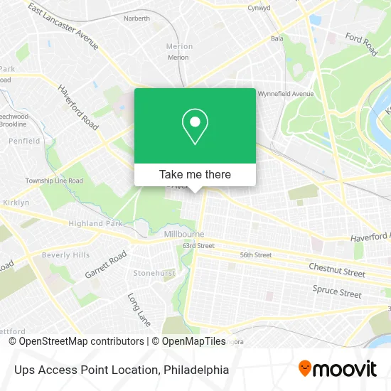 Ups Access Point Location map