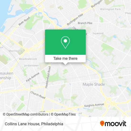 Collins Lane House map