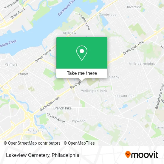 Lakeview Cemetery map