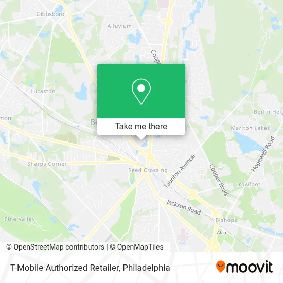 T-Mobile Authorized Retailer map