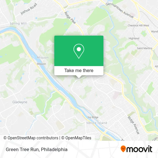 Green Tree Run map