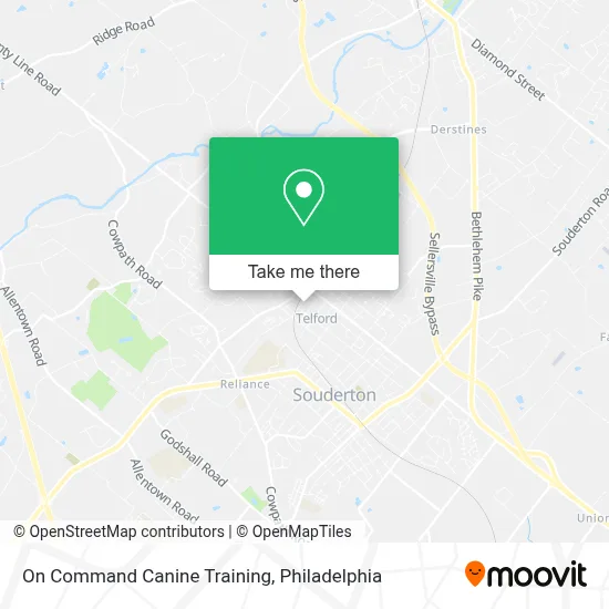 On Command Canine Training map