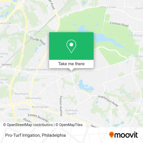 Pro-Turf Irrigation map