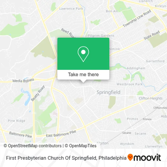 First Presbyterian Church Of Springfield map