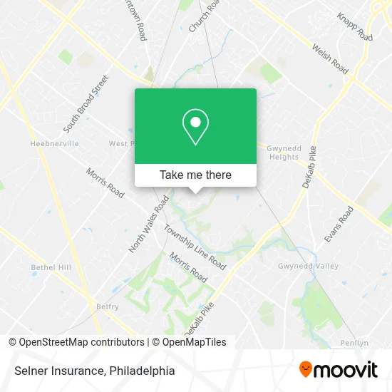 Selner Insurance map
