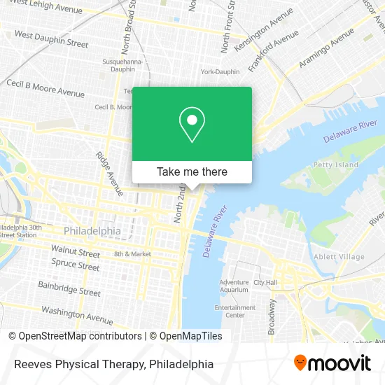 Reeves Physical Therapy map