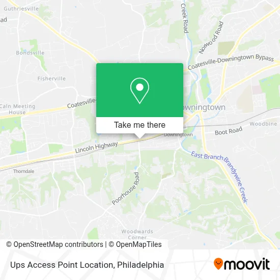 Ups Access Point Location map