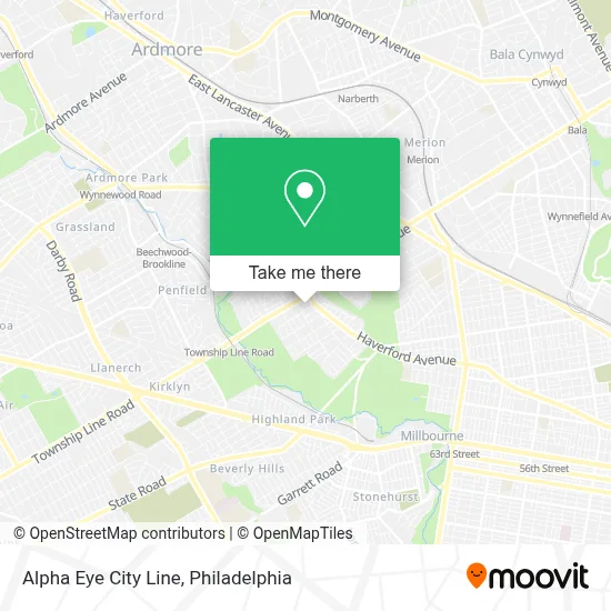 Alpha Eye City Line map