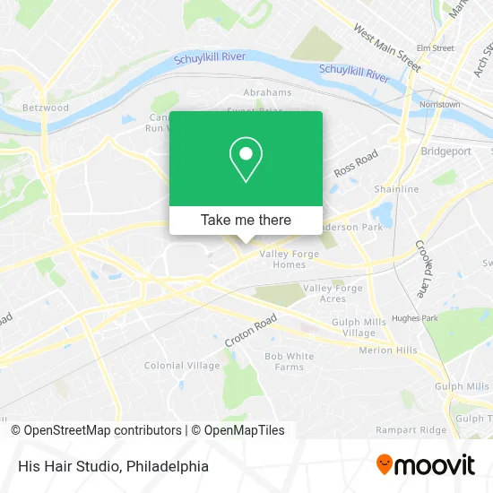 His Hair Studio map