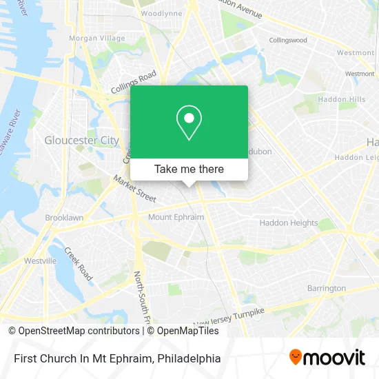 First Church In Mt Ephraim map