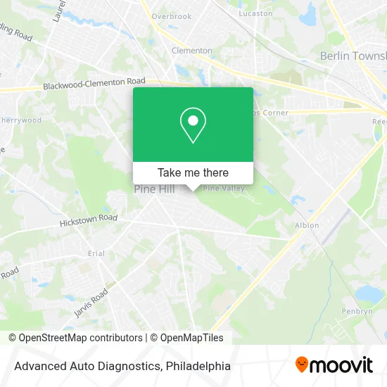 Advanced Auto Diagnostics map