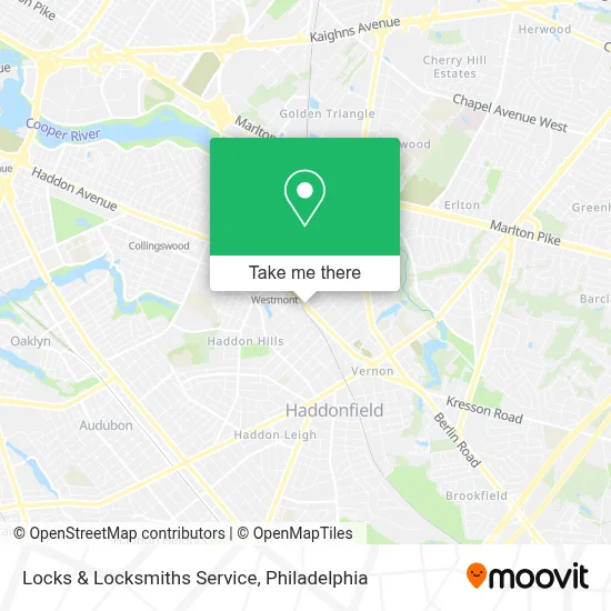 Locks & Locksmiths Service map