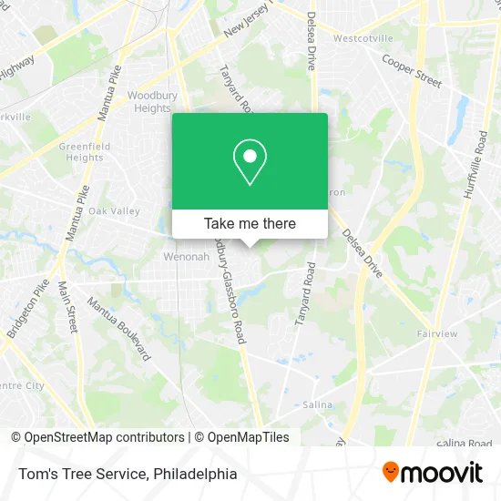 Tom's Tree Service map