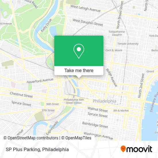 SP Plus Parking map