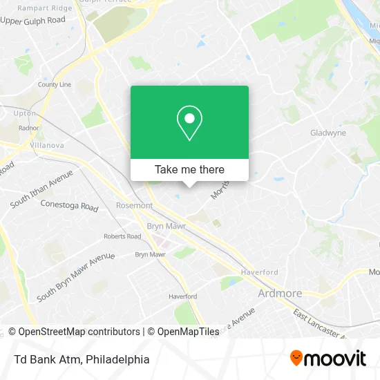 Td Bank Atm map
