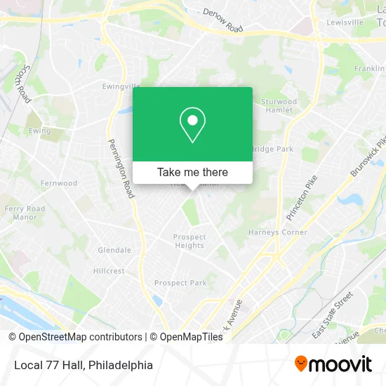 Local 77 Hall map