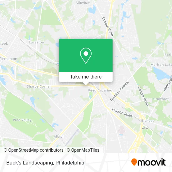 Buck's Landscaping map