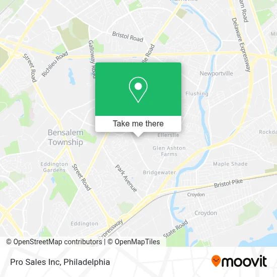 Pro Sales Inc map