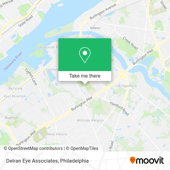 Delran Eye Associates map
