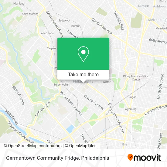 Germantown Community Fridge map