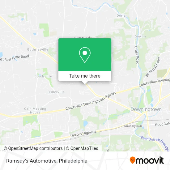 Ramsay's Automotive map