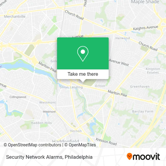 Security Network Alarms map