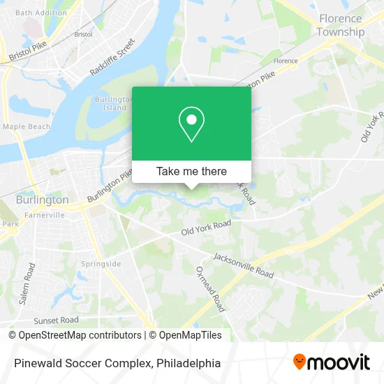 Pinewald Soccer Complex map