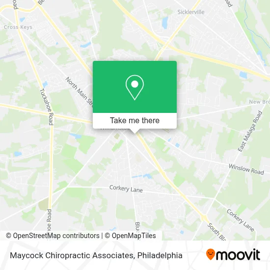 Maycock Chiropractic Associates map