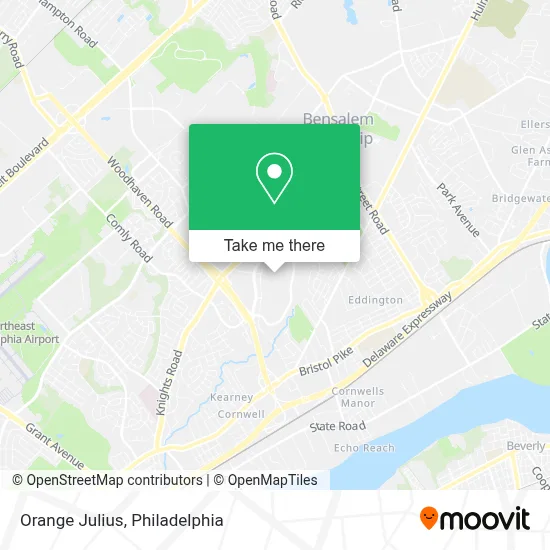 Orange Julius map