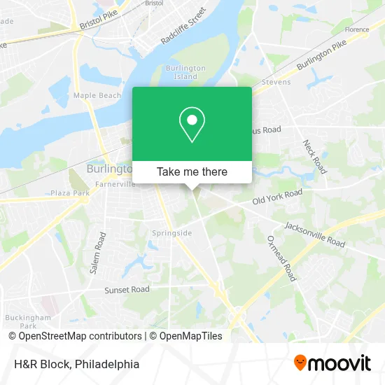 H&R Block map