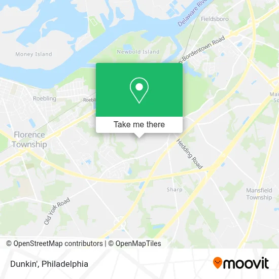 Dunkin' map