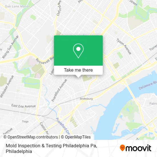 Mold Inspection & Testing Philadelphia Pa map