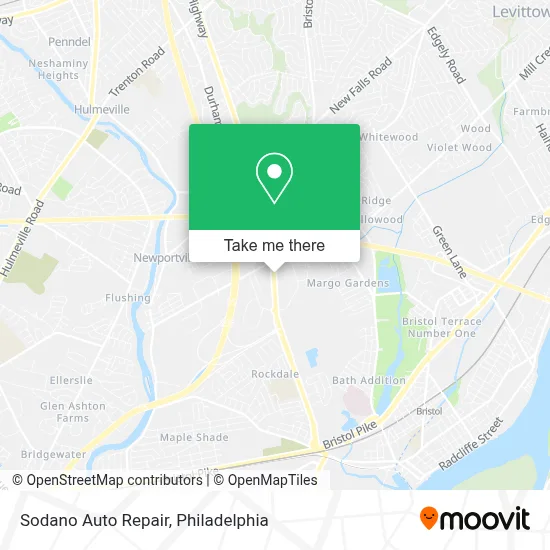 Sodano Auto Repair map