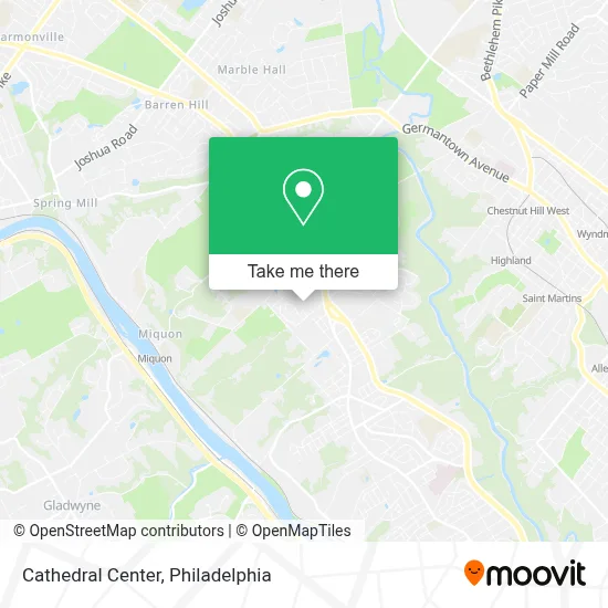 Cathedral Center map