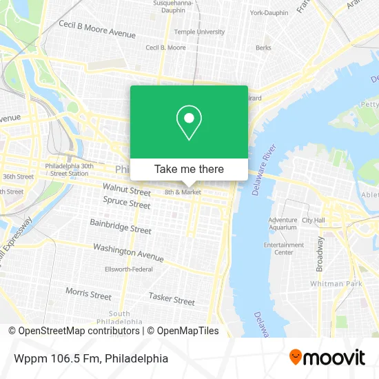 Wppm 106.5 Fm map