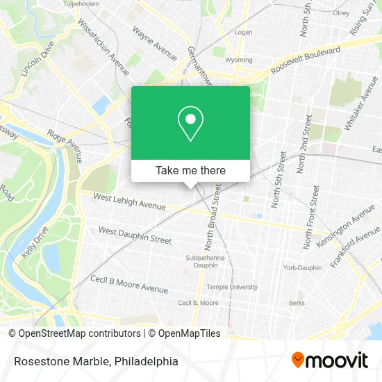Rosestone Marble map
