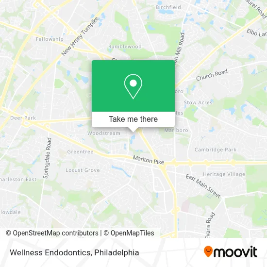 Wellness Endodontics map