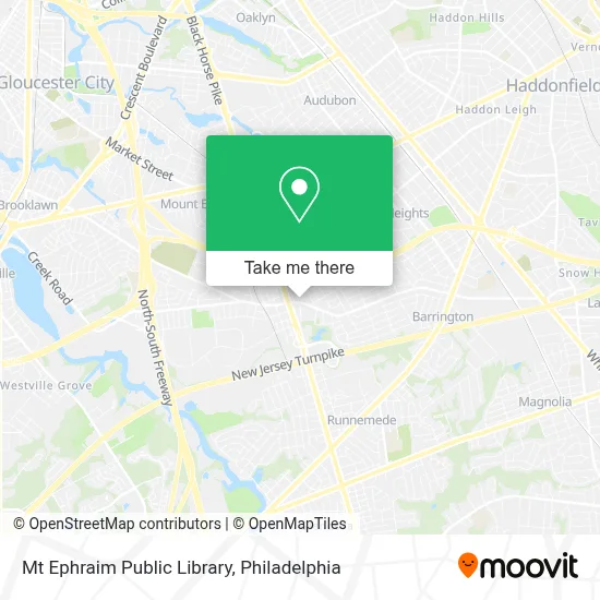 Mt Ephraim Public Library map