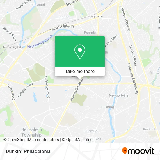 Dunkin' map