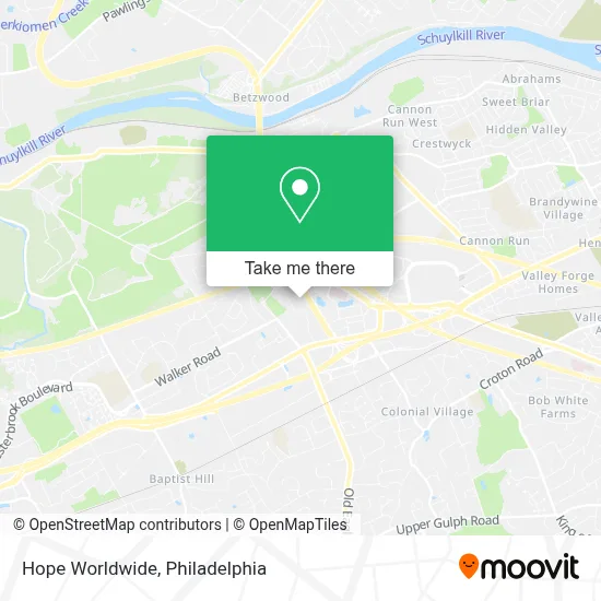 Hope Worldwide map