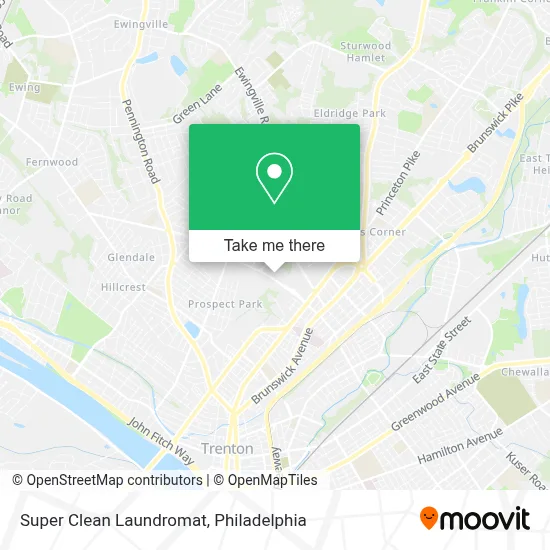 Super Clean Laundromat map