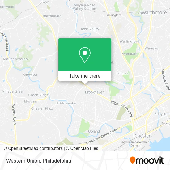 Western Union map