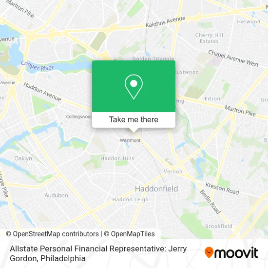 Allstate Personal Financial Representative: Jerry Gordon map