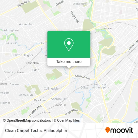 Clean Carpet Techs map