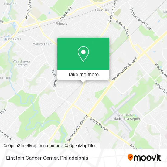 Einstein Cancer Center map