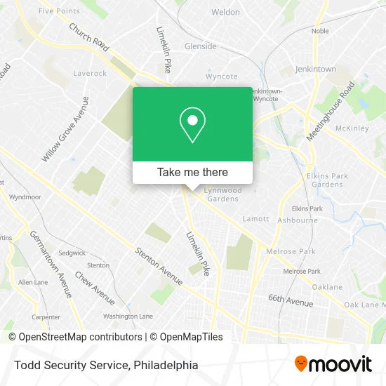 Todd Security Service map